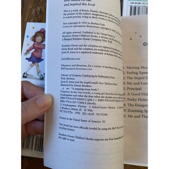 Junie B. Jones First Boxed Set Ever Books 1-4 By Barbara Park Hardcover - Picture 6 of 7